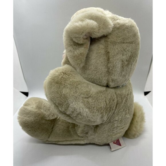 Dakin 1994 Cream Cuddles Sweet Easter Bunny Rabbit Plush Toy Doll Pink Feet/Ears - Picture 3 of 5
